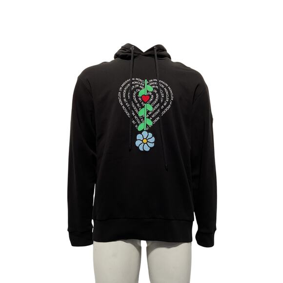 Moncler Genius X Jw Anderson Black Hoodie Sweater Size XXL - Picture 2 of 5